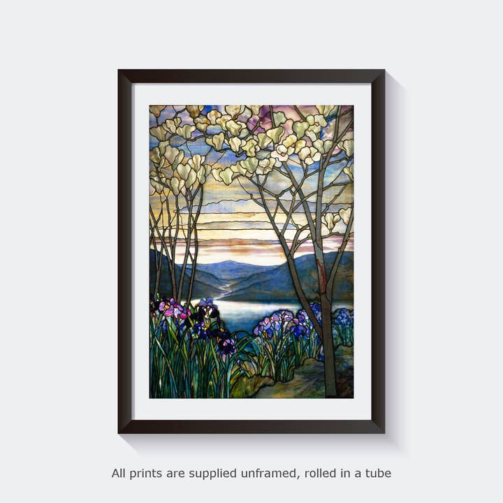 Go To Design - Wholesale Art Print - Fine art print Magnolias and Irises unframed wall art5