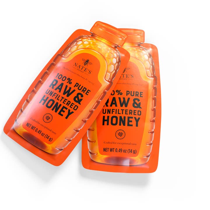 Nate's Honey - Wholesale Honey - Nature Nate's Raw And Unfiltered Honey Minis, 20ct Box2