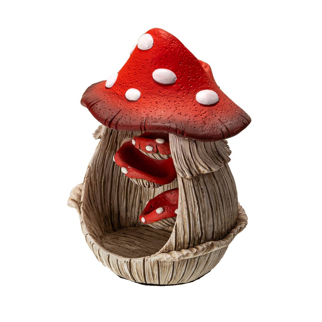Pacific Trading - Wholesale Incense Holder - Toadstool Mushroom Backflow Waterfall Incense Burner4