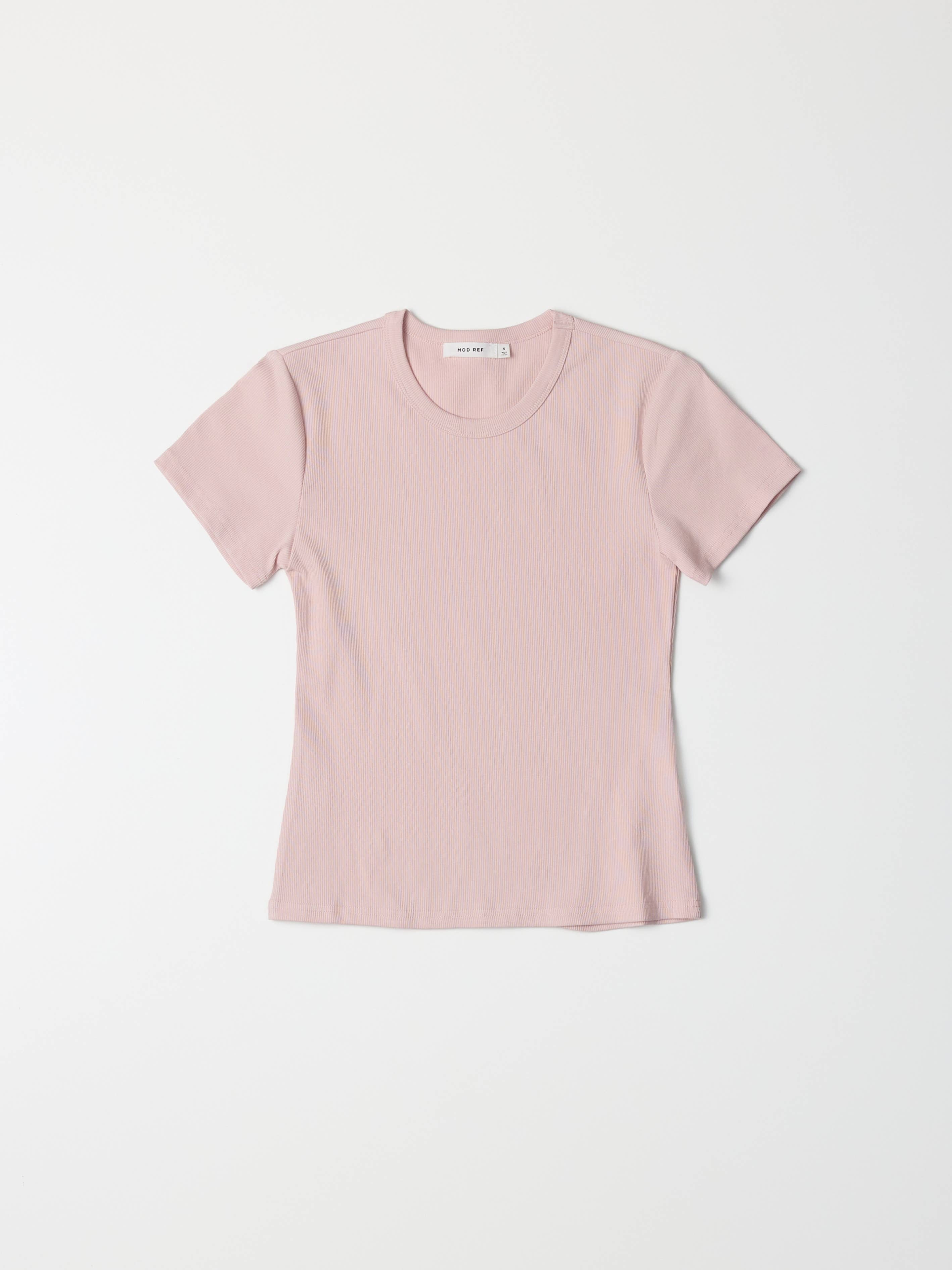 MOD REF - Wholesale T-Shirt - Women's - The Miller Top | Ribbed Short-Sleeve T-Shirt33