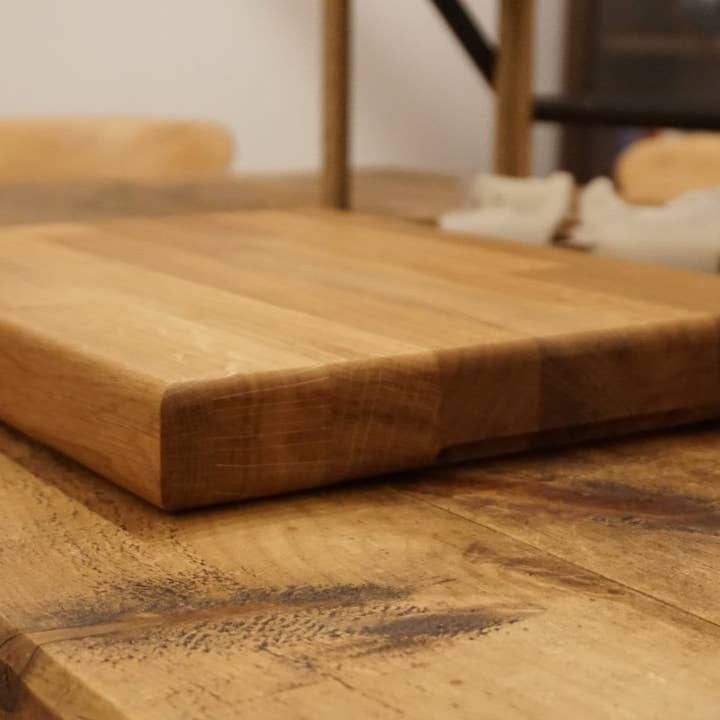 Thick English Made Oak Cutting Board Block Large for wholesale by Melbourne Maker