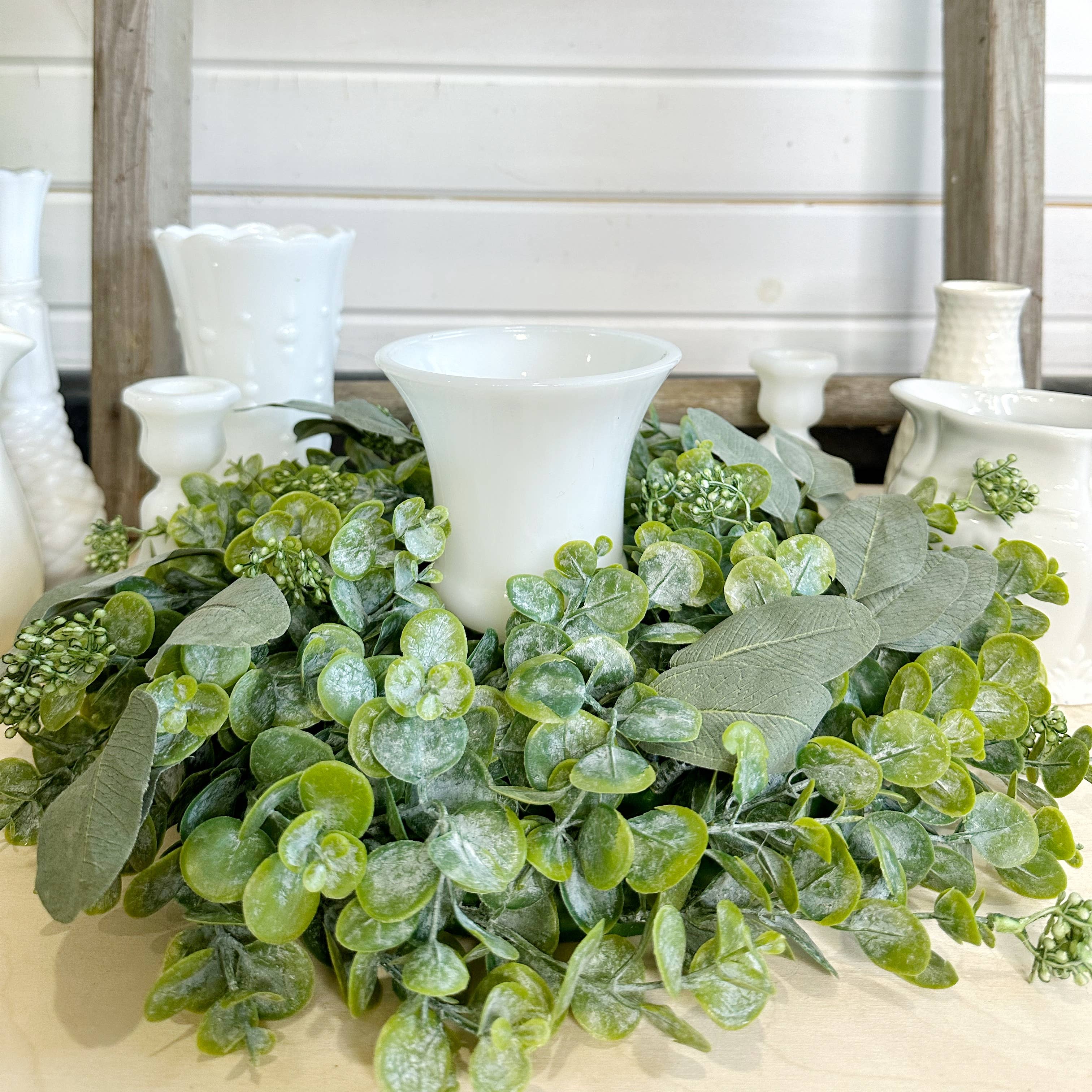 Oh You're Lovely - Wholesale Wreath - Mixed Eucalyptus - Wreath Faux, Home Decor 1