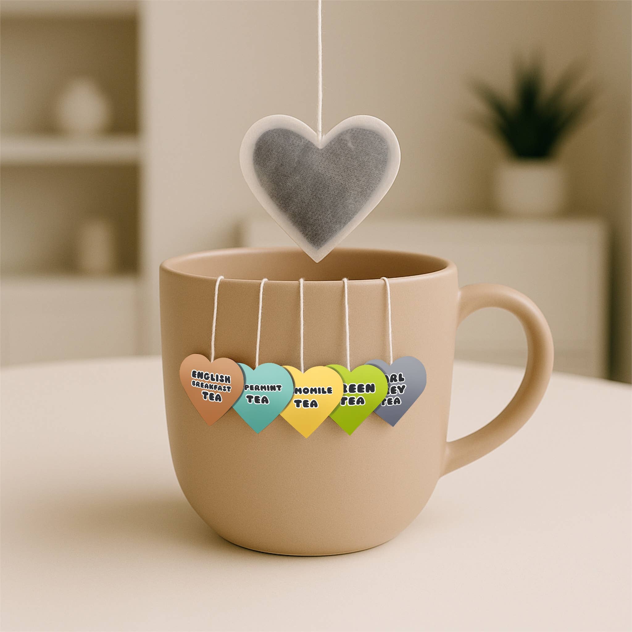 Toastedink – wholesale Tea bags – Heart Shaped Tea Bags | Box of 5 positivi-tea's4