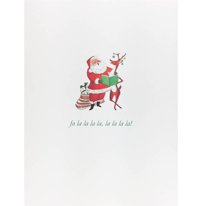 Singing Santa Holiday Card for wholesale by Lumia Designs