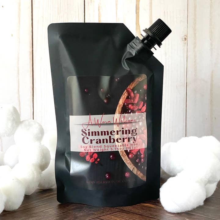 A Warm Welcome - Wholesale Wax Melt - Simmering Cranberry Softie | Squeeze Wax Melt