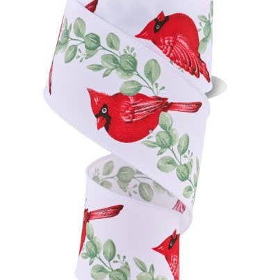 2,5" x 10 yd trådbunden kardinal med eukalyptusband för wholesale av Lucknow Southern and Company