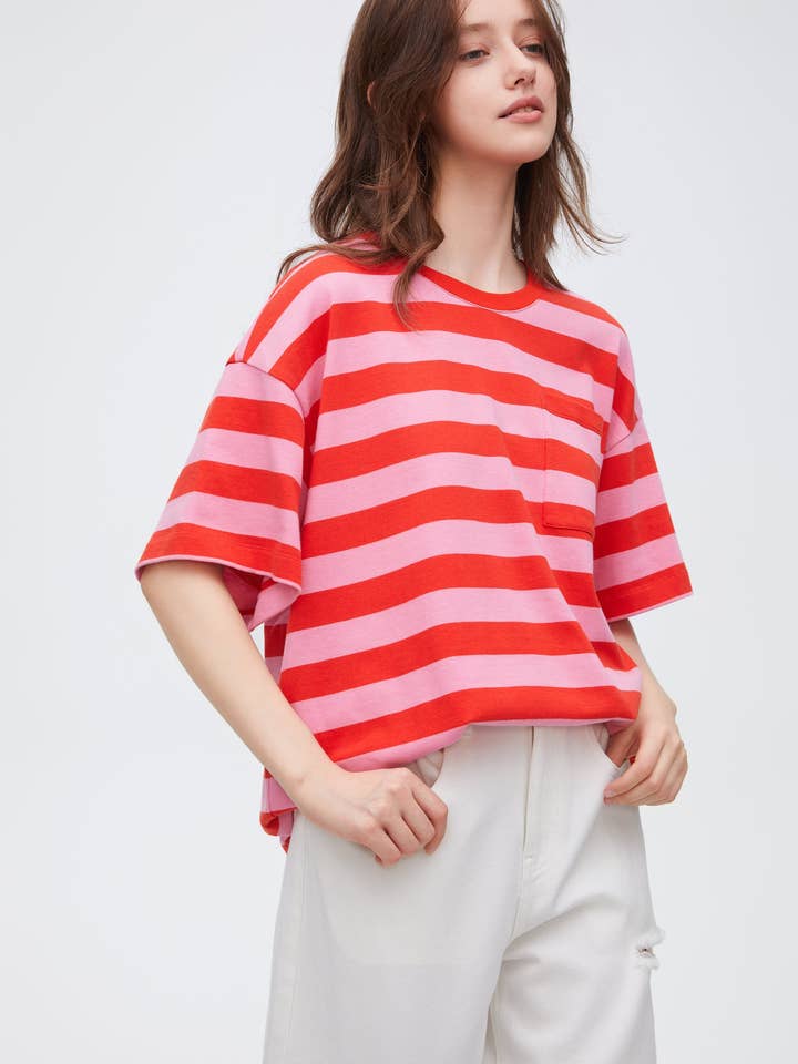 Stylish Colourful Stripe Tee for wholesale by Urlazh