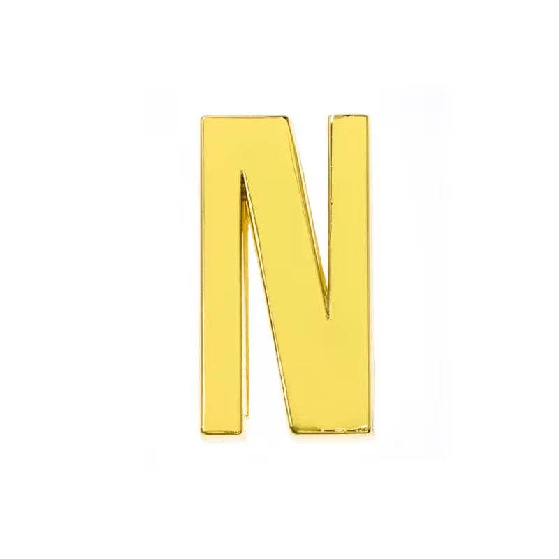 Deep South Originals Inc. - Wholesale Scarf Clip - Women's - Large Slide Letters - 14k Gold Plated Stainless Steel12