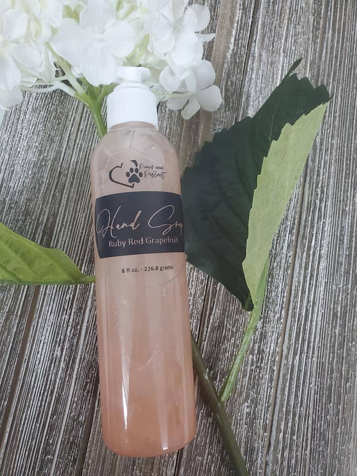 Liquid 8oz Soap Bottle for wholesale by Paws and Reflect