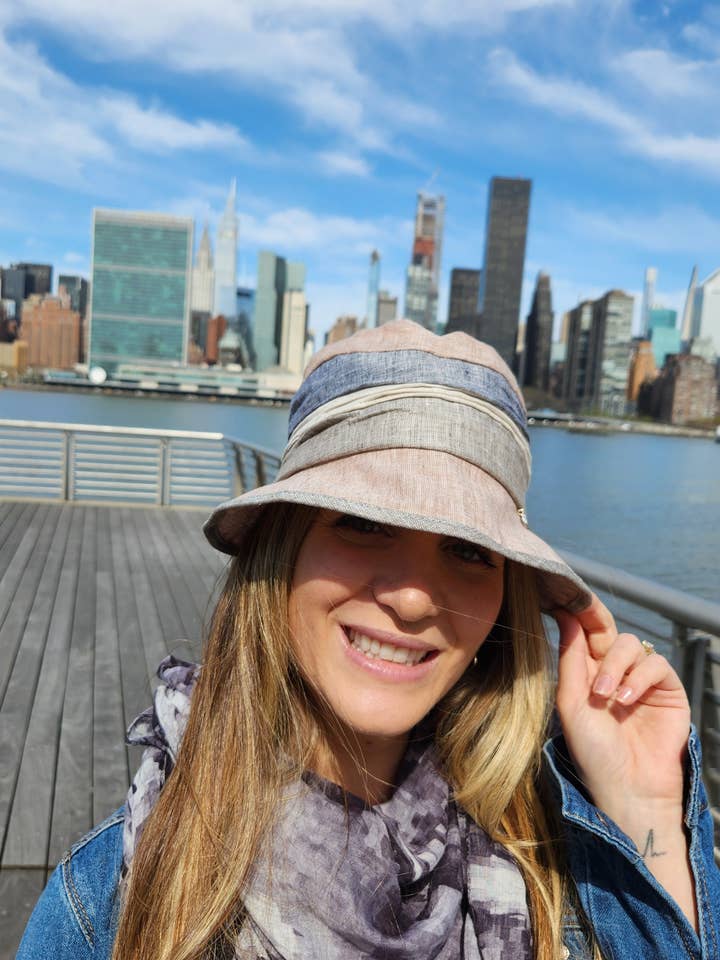 100% Linen Summer Bucket Hat for wholesale by Comfortarians