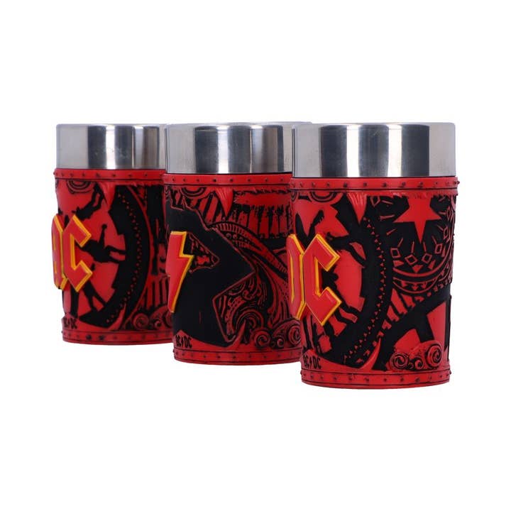 WONDER IMPORTS AUSTRALIA - Wholesale Shot glass - ACDC Logo Shot Glass Set (Set of 3) 8.7cm3
