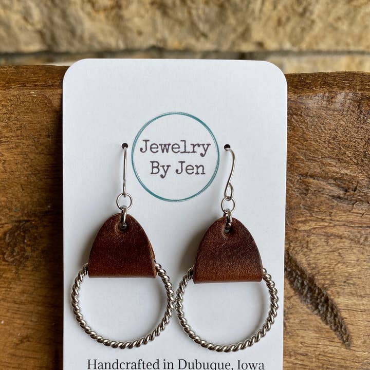 Jewelry By Jen - Wholesale Dangle Earrings - Twisted Hoop Earrings: Tennessee Whiskey0