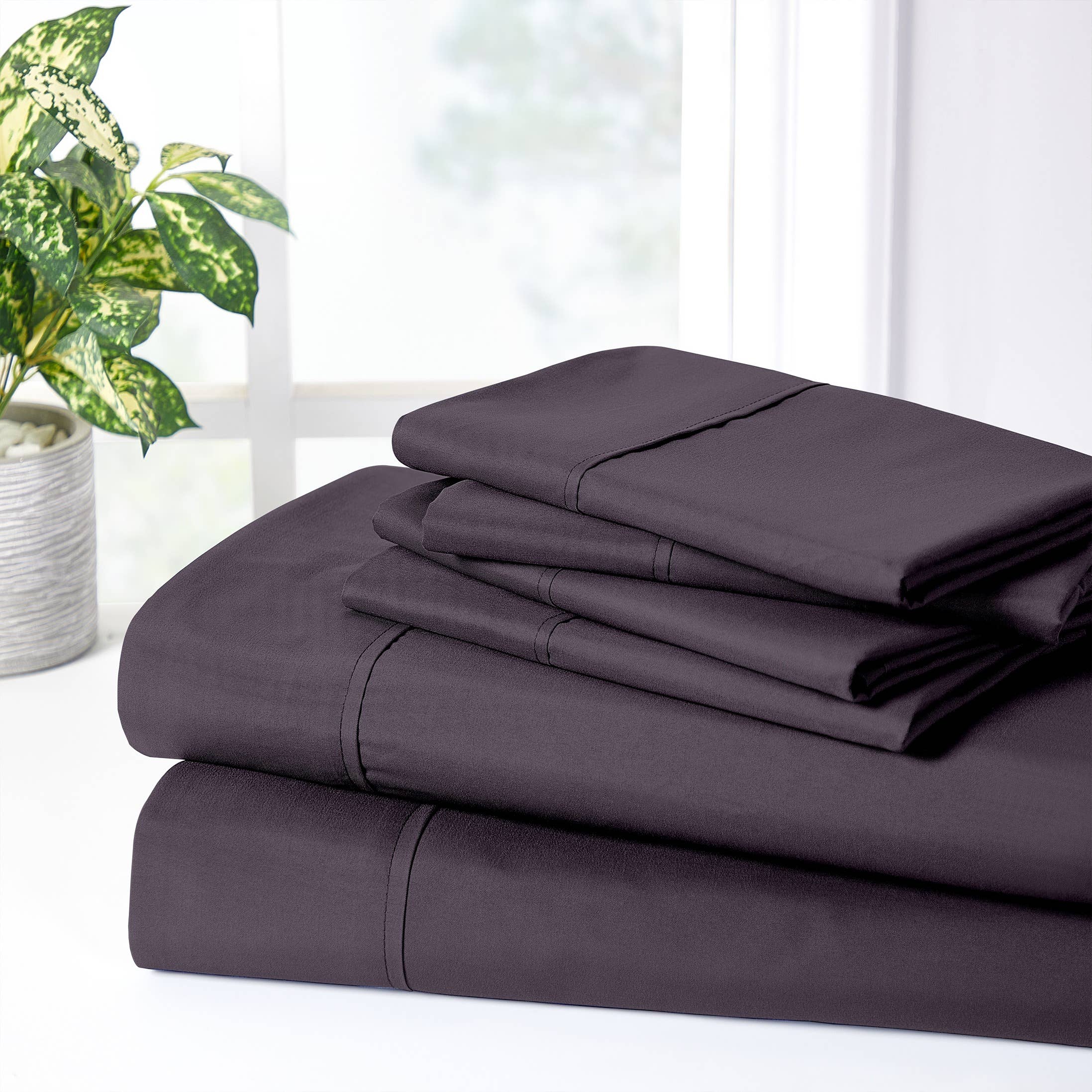 Bed Bath Fashions - Wholesale Sheet Set - Bibb Home 2000 Count 6-Piece Bamboo Sheet Set with Suregrip37