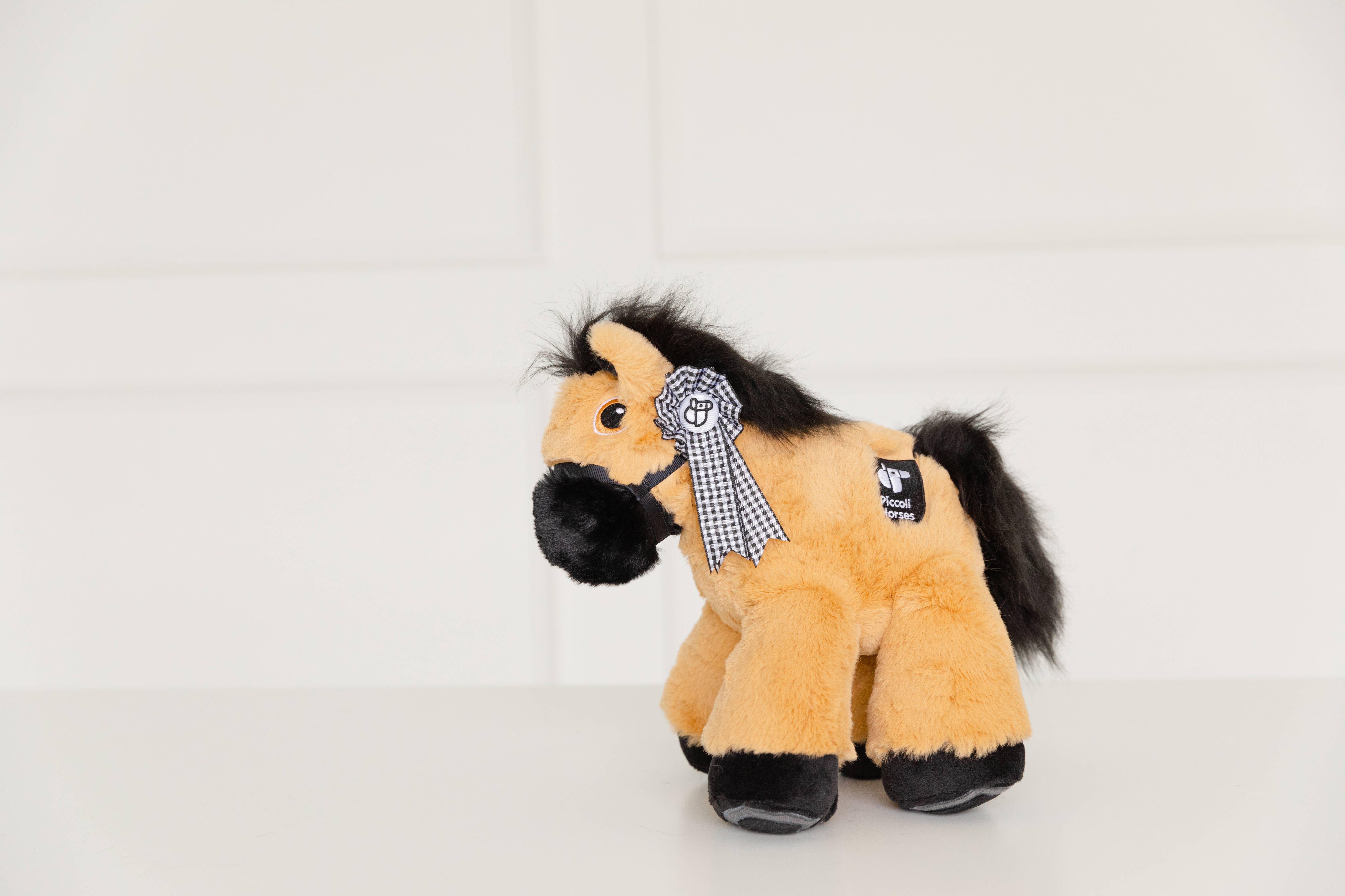 Piccoli Horses – wholesale Fyllda/plyschleksaker - Barn och baby – ENGELSK PONNY - TAN/SVART2