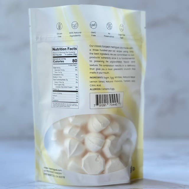Miss Meringue – wholesale Kakor – Meringe-kakor med smak av Meyer citron1