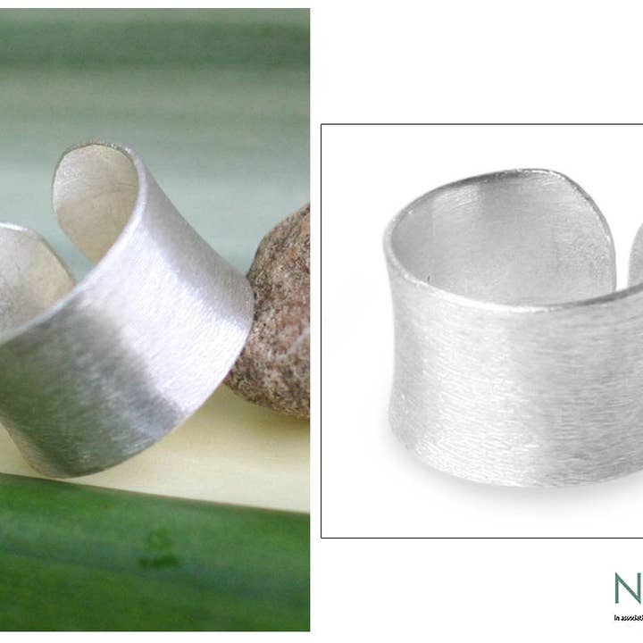 NOVICA - Wholesale Band/Stacked Ring - Be Original Sterling Silver Band Ring1