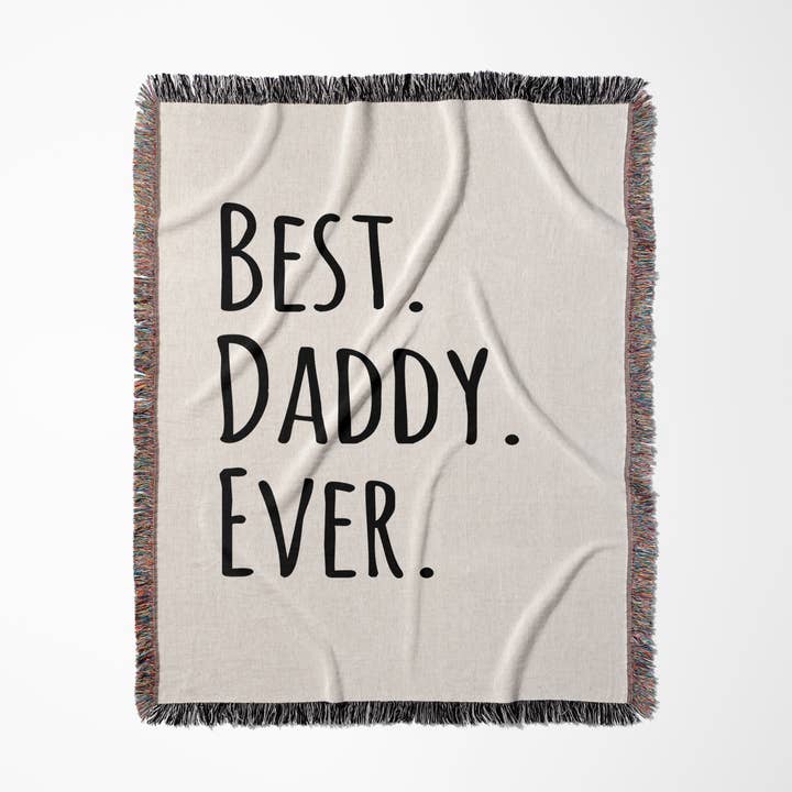 3dRose, Best Daddy Ever - Gifts for fathers - Fathers Day - black text, Blanket for wholesale by 3dRose