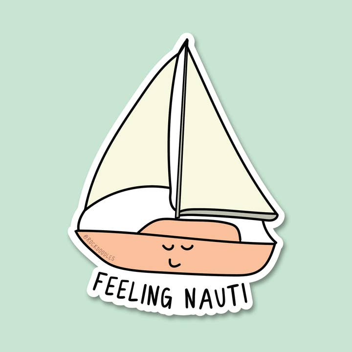 Autocollant Feeling Nauti pour la vente par rockdoodles