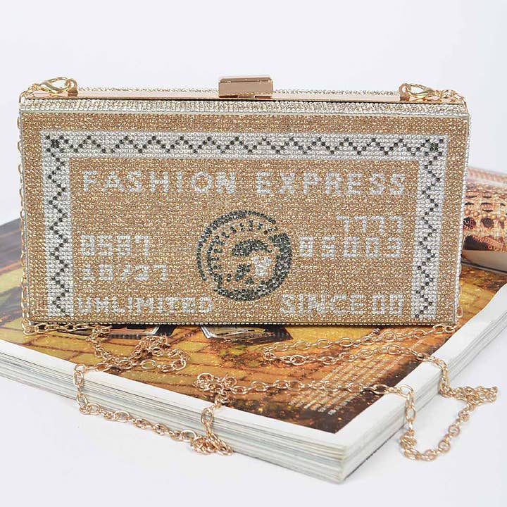 3AM BY H&D ACCESSORIES - Wholesale Clutch Bag - Women's - Rhinestone Credit Card Clutch