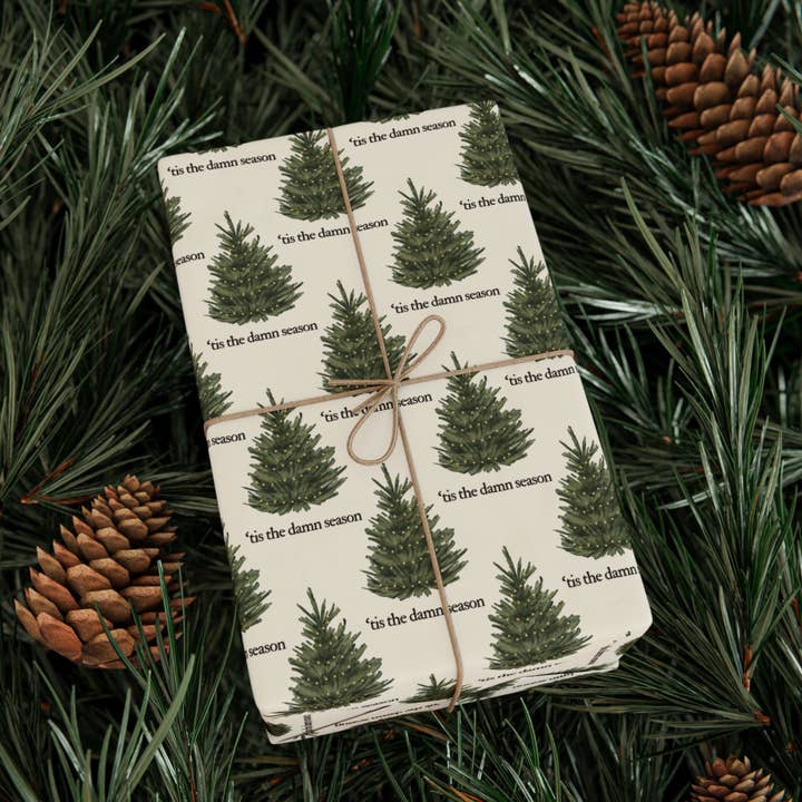 Wrapping Paper- Tis the Damn Season for wholesale by Buffalovely