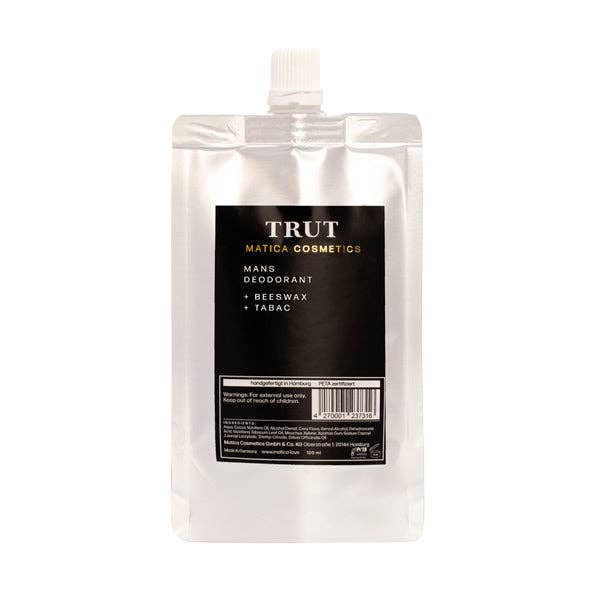 TRUT Deodorant - Tobak - Refill för wholesale av Matica Cosmetics