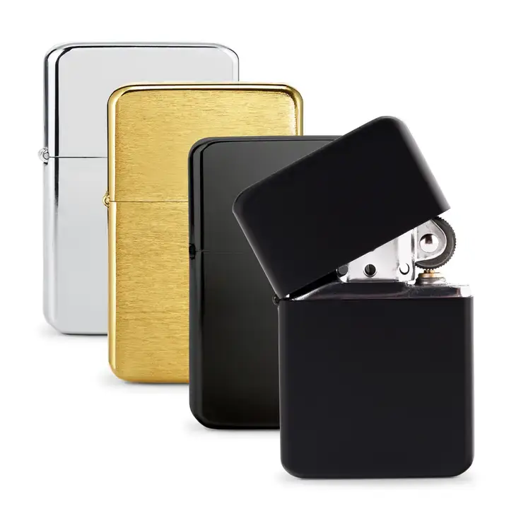 Weddingstar Inc. - Vente Briquets - Briquet classique en métal anti-vent - couleur unie3