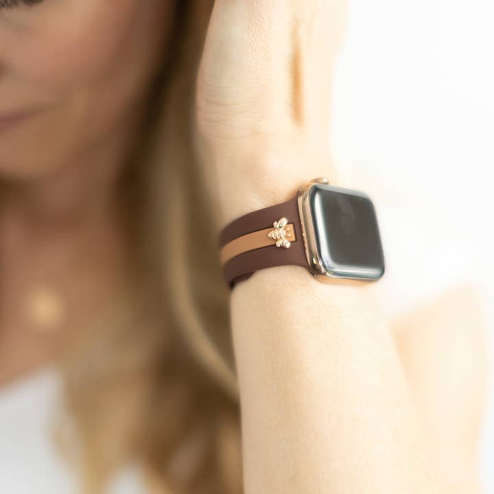 StrawberryAvocados - Wholesale Watch Band/Strap - Women's - Honey Bee Me Cocoa & Caramel Apple Band