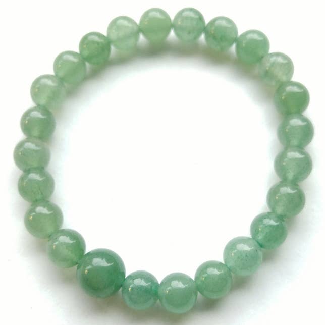 Namu Baru Inc. - Wholesale Beaded Bracelet - Green Aventurine Beaded Bracelet 6mm - Average Wrist (6pk)