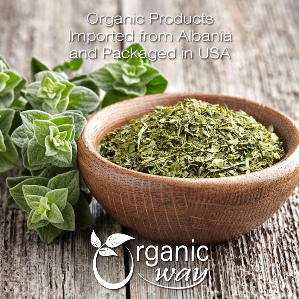 Organic Way LLC - Wholesale Herbs - Dried Oregano Leaf Powder (Origanum Vulgare) - European Wild-Harvest | Vegan, Non GMO & Gluten Free | Origin - Albania1