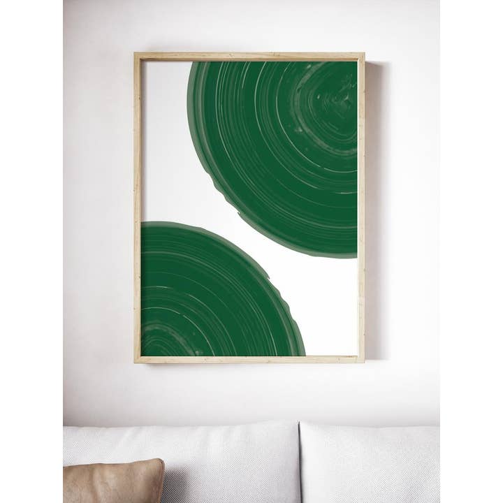 Sara Cristina Design - Wholesale Art Print - Dark Green Cirles4