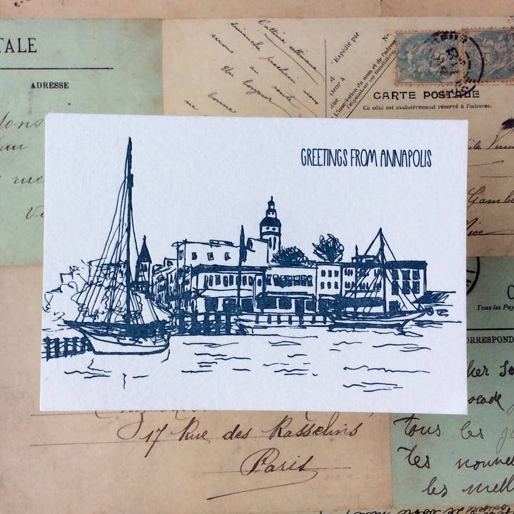 Annapolis Postcard for wholesale by Albertine Press