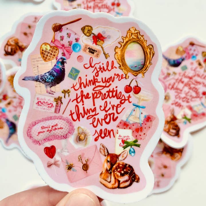 Balletcore Cute Sticker Dopamine Decor Decal Gift Pink Sticker Laptop Kindle CoquetteAesthetic Ballet Core for wholesale by Eska and the Alpenglow