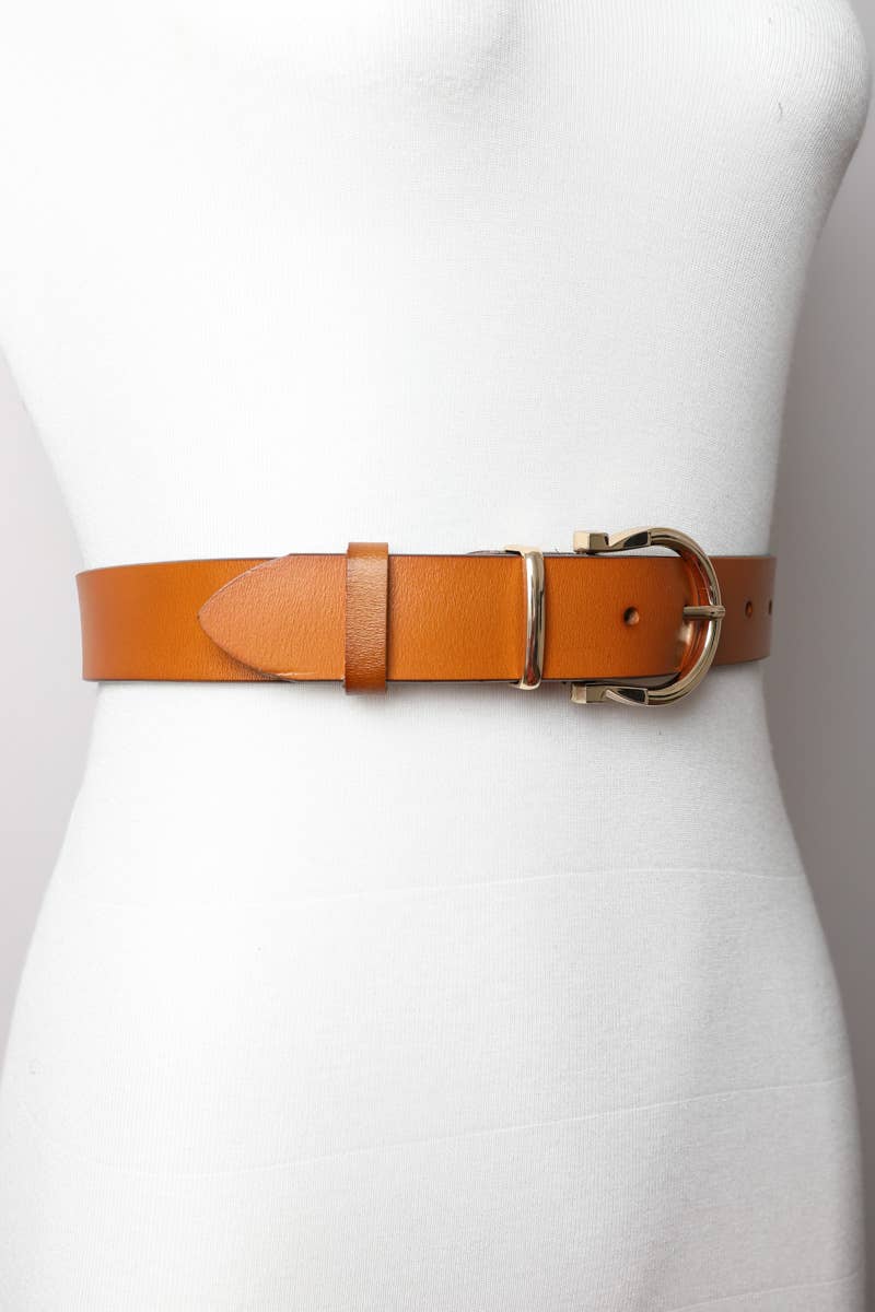 Leto Accessories - Wholesale Belt - Women's - Chic Horseshoe Gold Buckle Belt – Western Style Vibes 🧲11