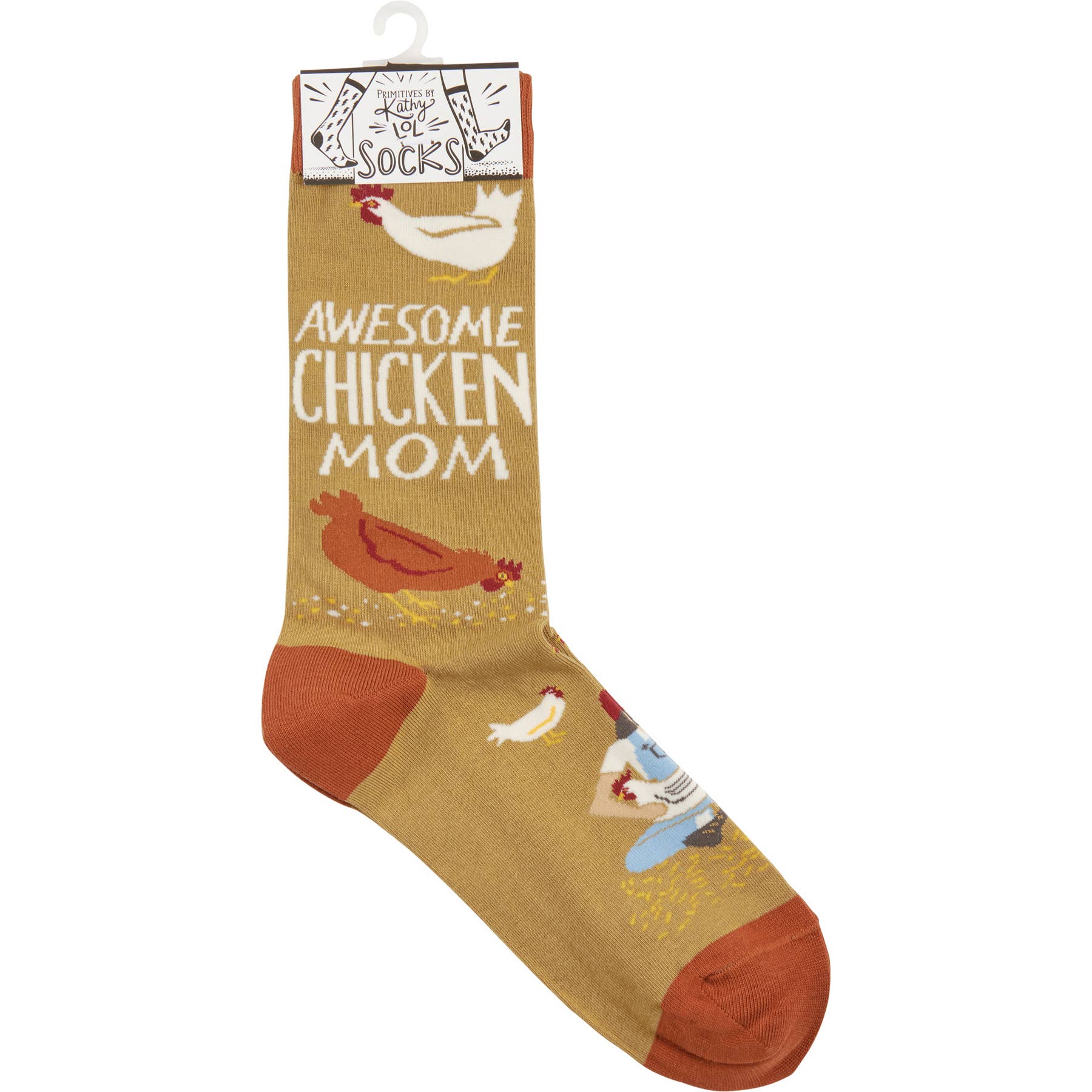 Primitives by Kathy - Wholesale Socks - Unisex - Awesome Chicken Mom Socks3