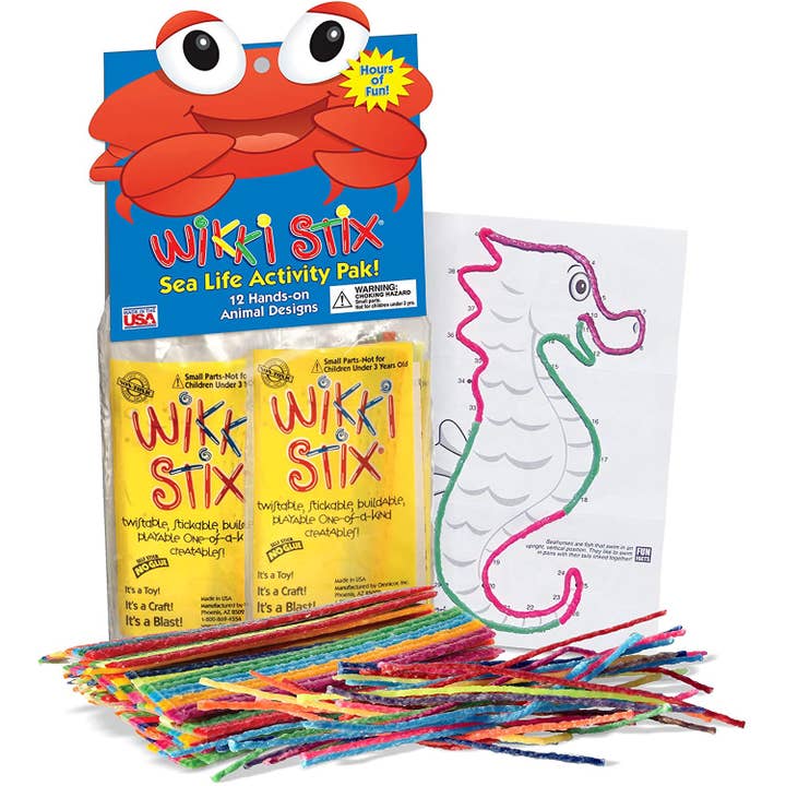 Wikki Stix - Wholesale Art Set - Kids & Baby - Sea Life Activity Pak