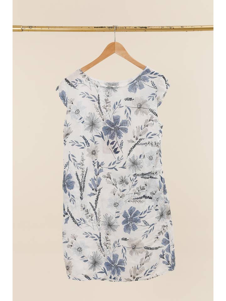 la maison des fibres naturelles - Wholesale Dress - Women's - DRESS 3351 100% linen flower