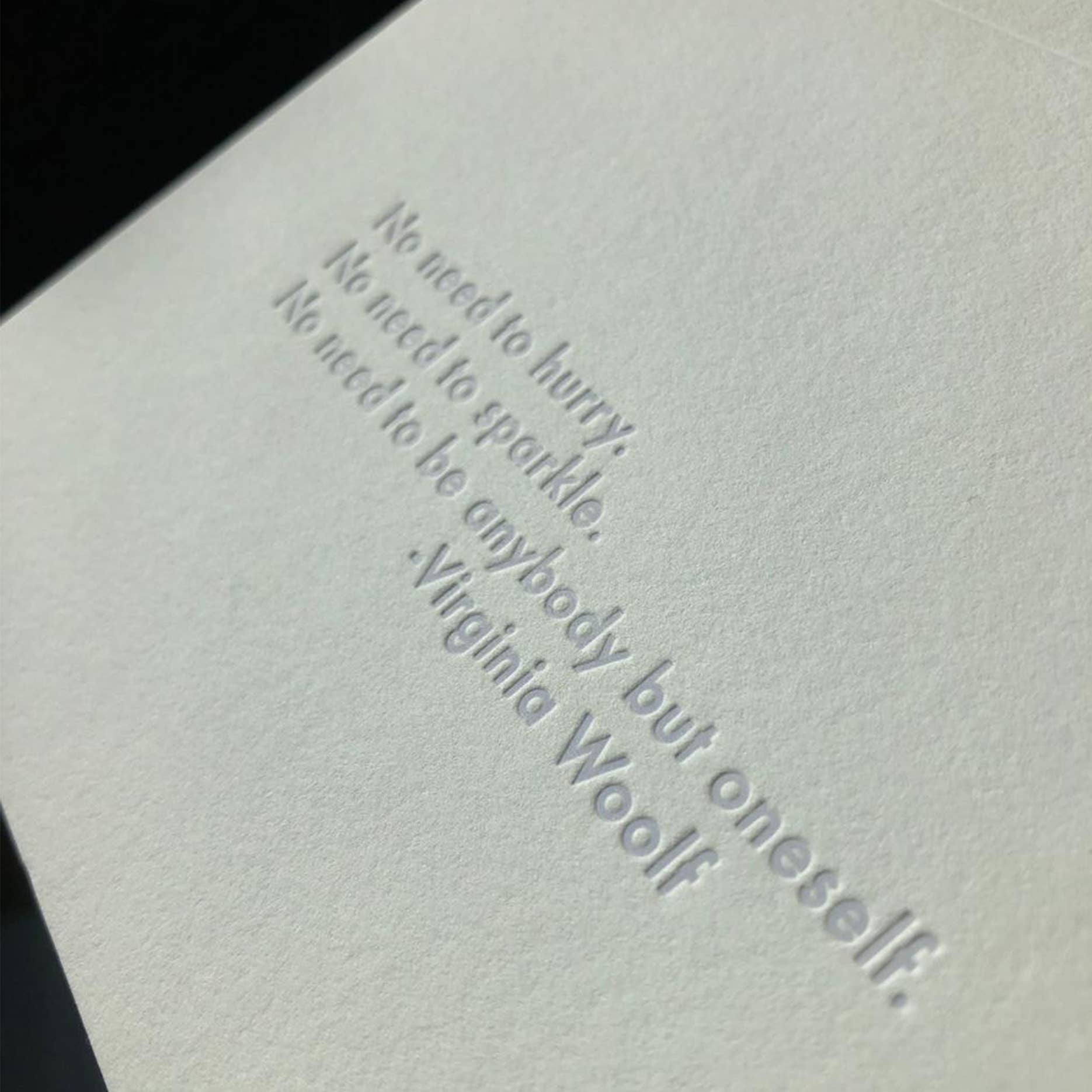 Willowcrest Press - Wholesale Everyday Greeting Card - Virginia Woolf - Sparkle (Letterpress Greeting Card )1