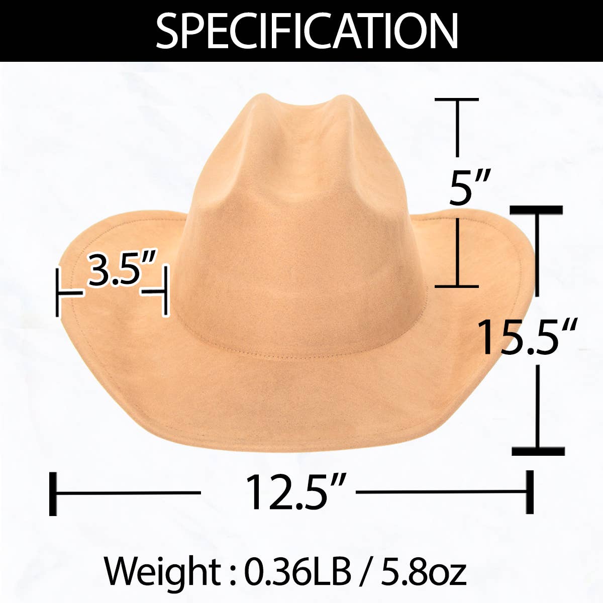 Suzie Q USA – wholesale Fedora – Women’s – Big Brim Suede Western Cowboy Fedora Hat6
