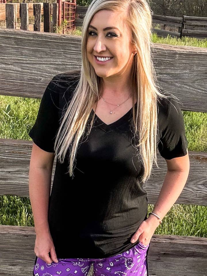 Sterling Kreek - Wholesale Shorts - Women's - Bandana Babe Purple Shorts4