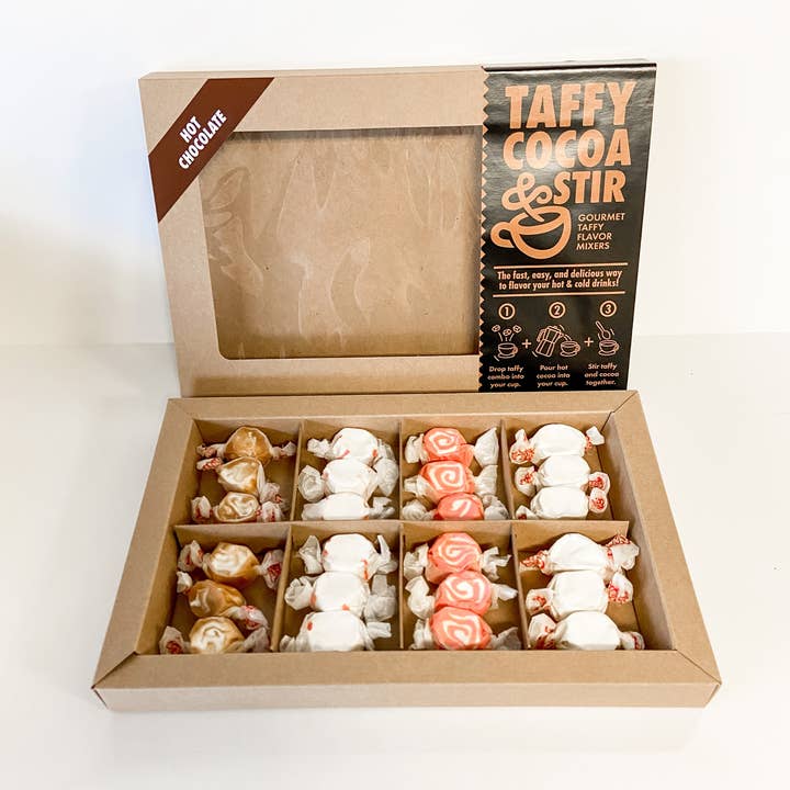 Taffy2you - Wholesale Hot cocoa mix/kit - Taffy, CoCoa & Stir - Variety Hot Chocolate Flavors Maker1