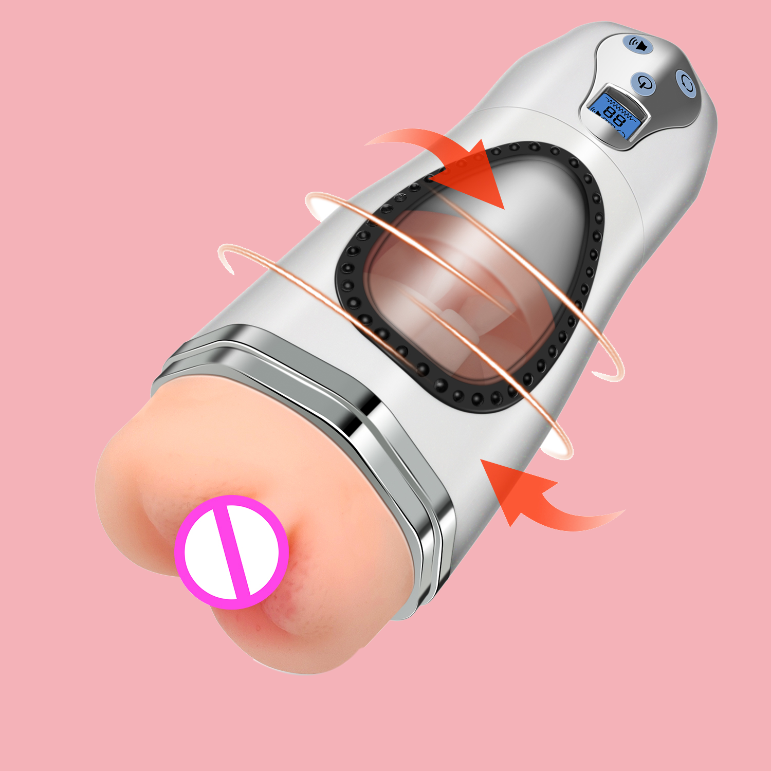 Playful Toy Wholesale - Wholesale Sex Toy - 360° high-speed rotating strong sucking male masturbator1