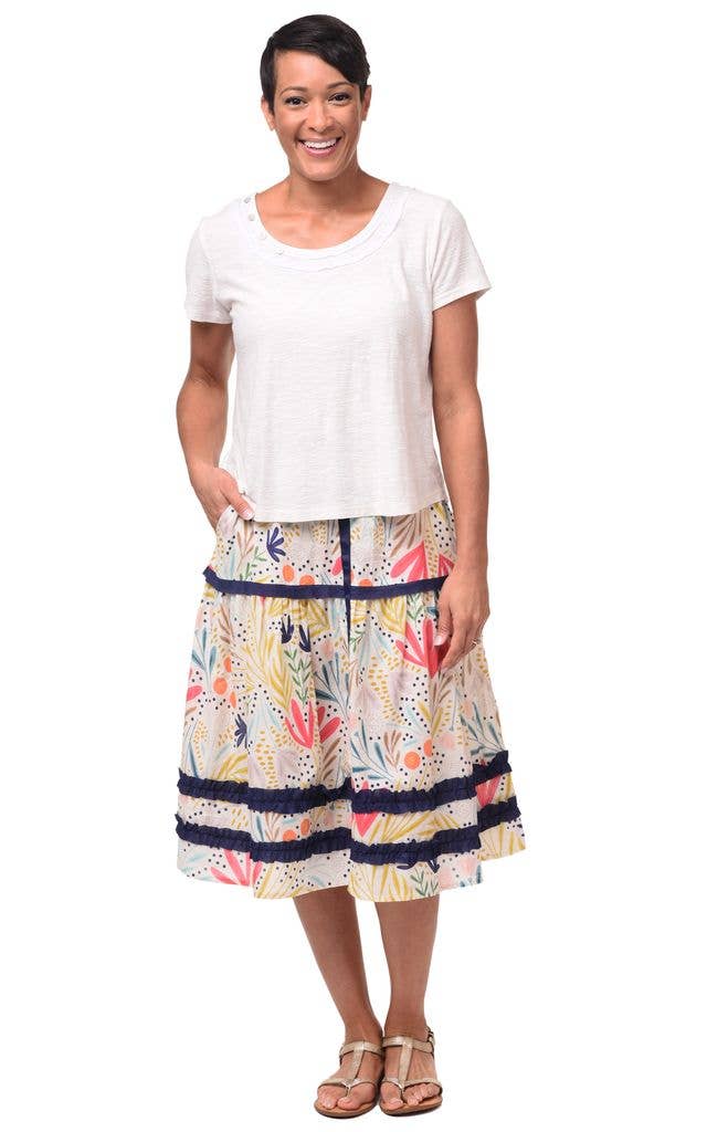 Tulip Clothing – wholesale T-shirt (utan tryck) – Dam – CS101 Knapp T-shirt i Elfenben*2