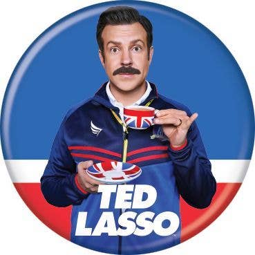 Ted Lasso Teacup Buttons 1.25" Round for wholesale by Ata-Boy