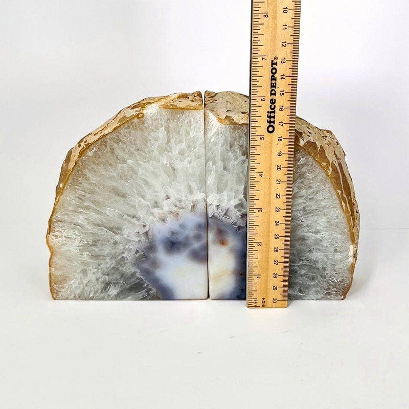 Rock Paradise - Wholesale Bookend - Crystal Natural Agate Geode Bookend Pair 9-12 lb Home Decor6