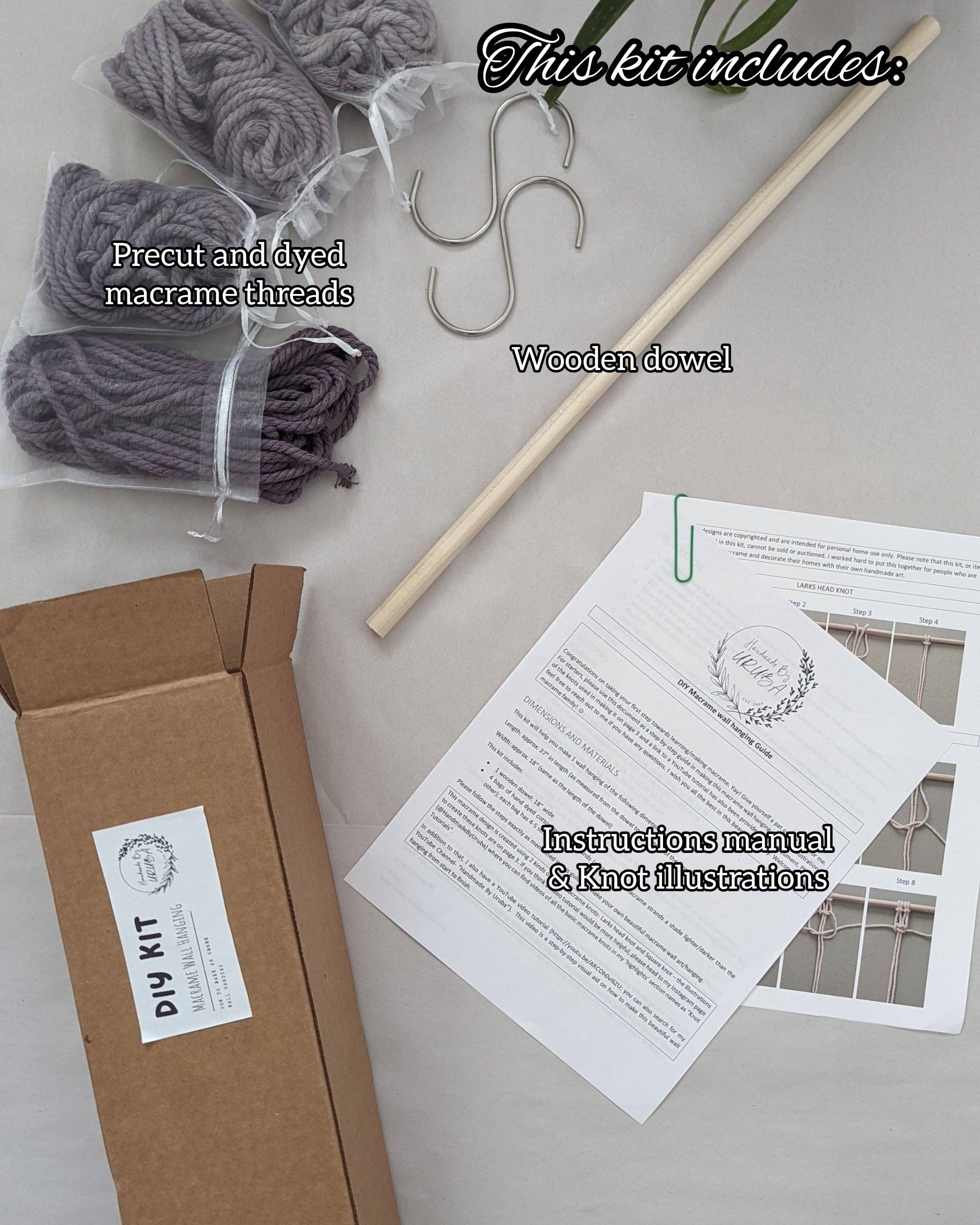 Handmade By Uruba - Wholesale DIY Craft Kit - DIY Beginners Macrame Kit & Step-by-Step guide 5