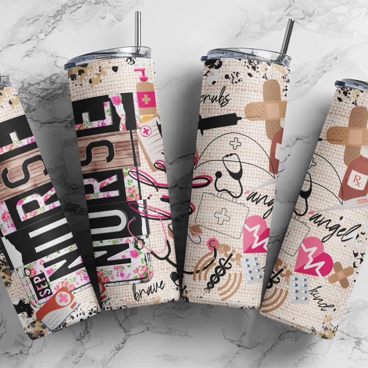 Nurse Life Skinny Tumbler voor wholesale door Dogwood Graphics & Design