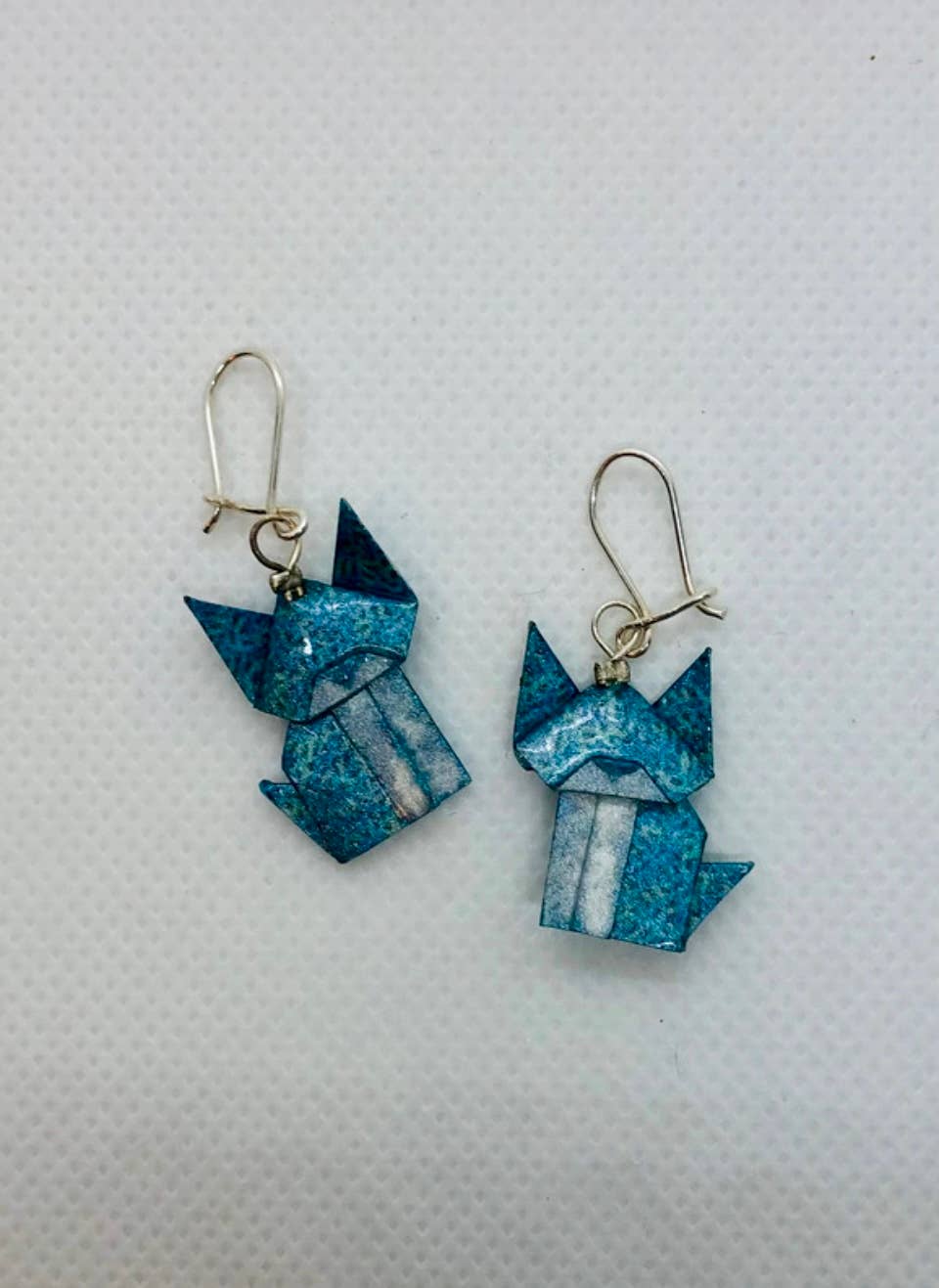 L'éco maison décoration - Wholesale Dangle Earrings - Origami cat earrings1