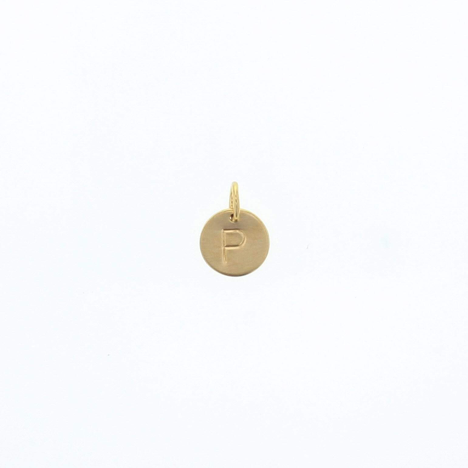 Lotus Jewelry Studio – Pendente/pingente individual por atacado – Mini etiqueta de letra redonda3