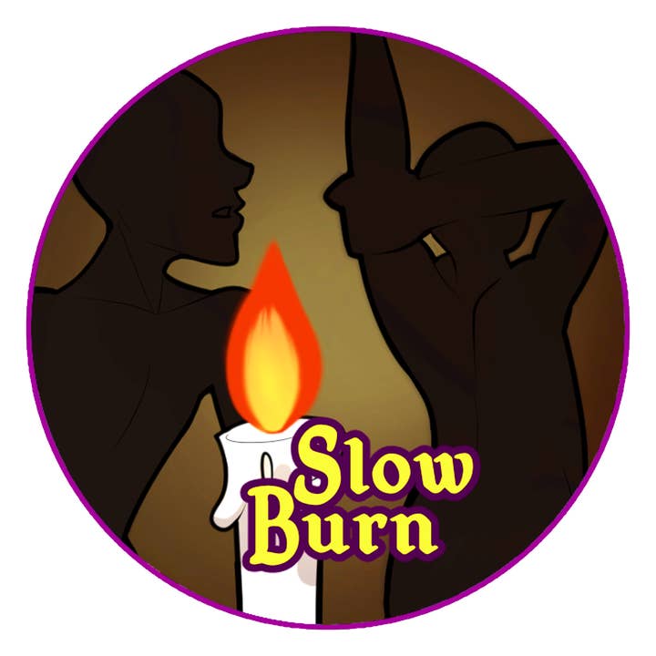 2.25" Button - Slow Burn Trope for wholesale by Manifested Dreams