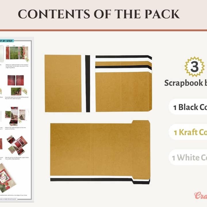 CrafTreat - Wholesale Scrapbook - Craftreat Scrapbook Blank Quick Folio - Blissful1